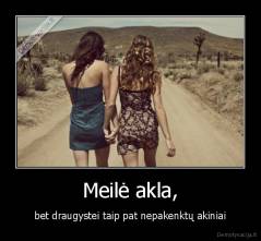 Meilė akla, - bet draugystei taip pat nepakenktų akiniai