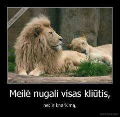 Meilė nugali visas kliūtis, - net ir knarkimą.