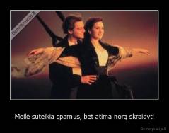 Meilė suteikia sparnus, bet atima norą skraidyti - 