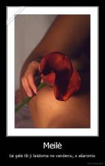 Meilė - tai gėlė tik ji laistoma ne vandeniu, o ašaromis