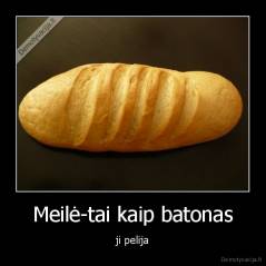 Meilė-tai kaip batonas - ji pelija