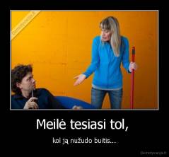 Meilė tesiasi tol,  - kol ją nužudo buitis...