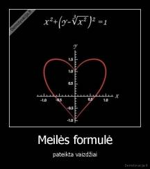 Meilės formulė - pateikta vaizdžiai
