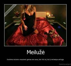 Meilužė - Svetima moteris visuomet geriau nei sava, bet tik tol, kol ji netampa antrąja.