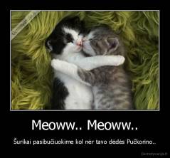 Meoww.. Meoww.. - Šurikai pasibučiuokime kol nėr tavo dėdės Pučkorino..