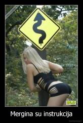 Mergina su instrukcija - 