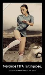 Merginos FIFA reitinguose, - užima aukštesnes vietas, nei vyrai.