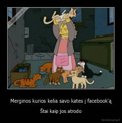 Merginos kurios kelia savo kates į facebook'ą - Štai kaip jos atrodo