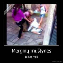Merginų muštynės - žemas lygis