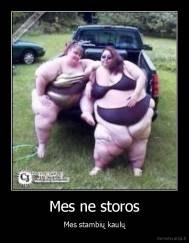 Mes ne storos - Mes stambių kaulų