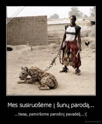 Mes susiruošėme į šunų parodą... - ...tiesa, pamiršome parodinį pavadėlį...:(