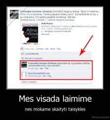 Mes visada laimime - nes mokame skaityti taisykles