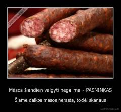 Mėsos šiandien valgyti negalima - PASNINKAS - Šiame daikte mėsos nerasta, todėl skanaus