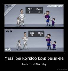 Messi bei Ronaldo kova persikėlė - Jau ir už aikštės ribų