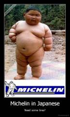 Michelin in Japanese - Need some tires?