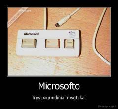 Microsofto - Trys pagrindiniai mygtukai