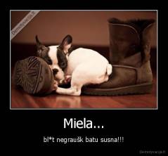 Miela... - bl*t negraušk batu susna!!!