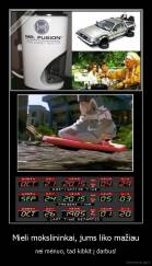 Mieli mokslininkai, jums liko mažiau - nei mėnuo, tad kibkit į darbus!