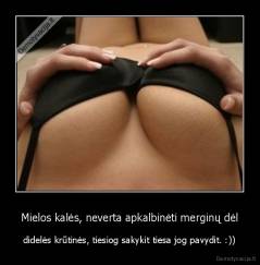 Mielos kalės, neverta apkalbinėti merginų dėl - didelės krūtinės, tiesiog sakykit tiesa jog pavydit. :))