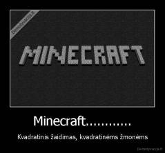 Minecraft............ - Kvadratinis žaidimas, kvadratinėms žmonėms