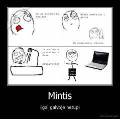 Mintis - ilgai galvoje netupi