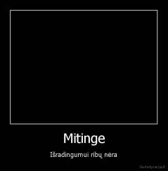 Mitinge - Išradingumui ribų nėra
