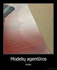 Modelių agentūros - stalas