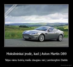 Mokslininkai įrodė, kad į Aston Martin DB9 - Telpa vienu bulvių maišu daugiau nei į Lamborghini Diablo