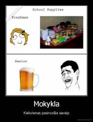 Mokykla - Kiekvienas pasiruošia savaip