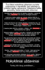 Mokykliniai uždaviniai - Turėtų būti daug praktiškesni...