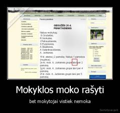 Mokyklos moko rašyti - bet mokytojai vistiek nemoka