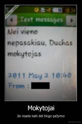 Mokytojai - Jie visada kalti dėl blogo pažymio