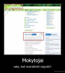 Mokytojai - sako, kad nusirašinėti negražu?