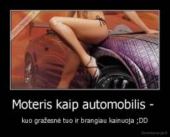 Moteris kaip automobilis -  - kuo gražesnė tuo ir brangiau kainuoja ;DD