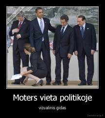 Moters vieta politikoje - vizualinis gidas