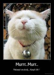 Murrr..Murr.. - Pakasyt snukutį...Kasyk blt ! 