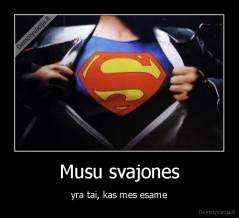 Musu svajones - yra tai, kas mes esame