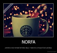 NORFA - praktiska visai nemazai bet labai daug ir mazai tai yra truputi byski perdaug