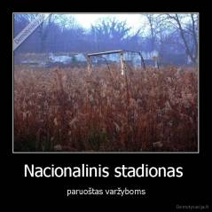 Nacionalinis stadionas  - paruoštas varžyboms