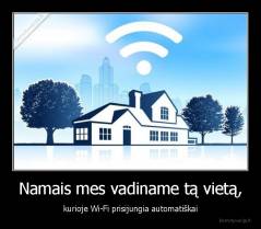 Namais mes vadiname tą vietą, - kurioje Wi-Fi prisijungia automatiškai