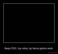 Nauja 3310. Irgi nokia, irgi kalnus galima versti. - 