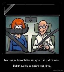 Naujas automobilių saugos diržų dizainas. - Dabar avarijų sumažejo net 45%.