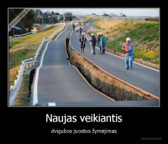 Naujas veikiantis - dvigubos juostos žymėjimas