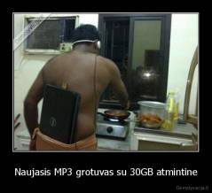 Naujasis MP3 grotuvas su 30GB atmintine - 