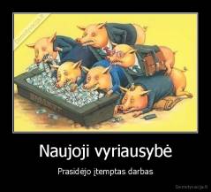 Naujoji vyriausybė - Prasidėjo įtemptas darbas