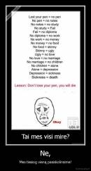 Ne, - Mes tiesiog vieną pasiskolinsime!