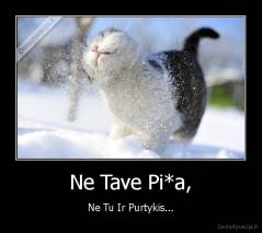Ne Tave Pi*a, - Ne Tu Ir Purtykis...