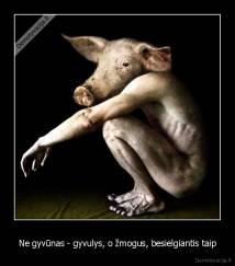 Ne gyvūnas - gyvulys, o žmogus, besielgiantis taip - 