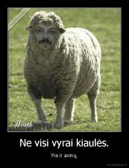 Ne visi vyrai kiaulės. - Yra ir avinų.