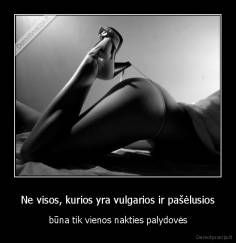 Ne visos, kurios yra vulgarios ir pašėlusios - būna tik vienos nakties palydovės